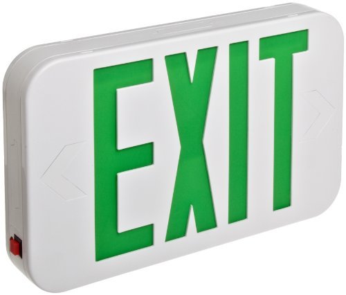 Emergency Battery Backup Double Faced Led Universal Mount Exit Sign 