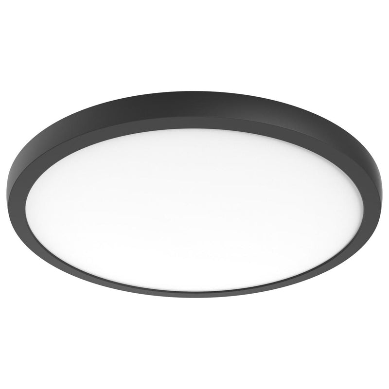 Satco 34 Watt 19 Inch Round LED Surface Mount Light 2700/3000/3500/4000/5000K Selectable Black 