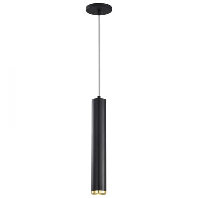 Satco 12 Watt Century Collection LED Light Pendant 3000K 3000K Warm White Black/Brass 