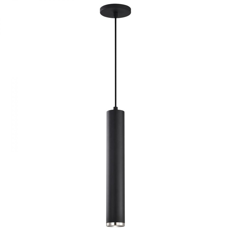 Satco 12 Watt Century Collection LED Light Pendant 3000K 3000K Warm White Black/Brushed Nickel 