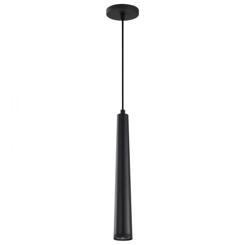 Satco 12 Watt Melrose Collection LED Light Pendant 3000K 3000K Warm White Black 