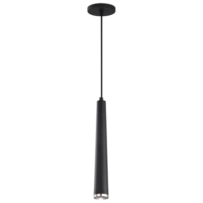 Satco 12 Watt Melrose Collection LED Light Pendant 3000K 3000K Warm White Black/Brushed Nickel 