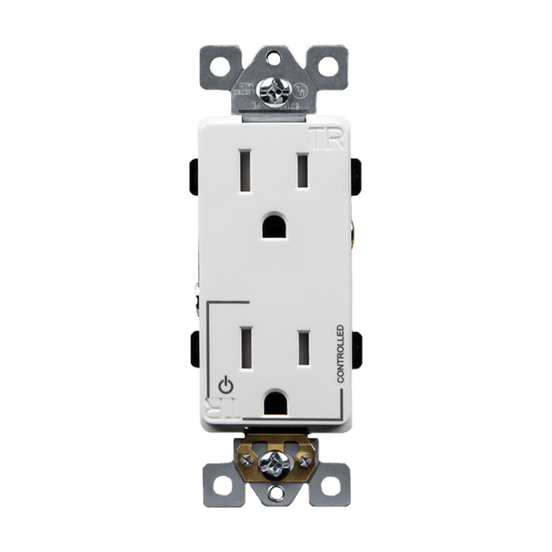 15A Tamper Resistant Back Wired Controlled 5-15R Decorator Receptacle