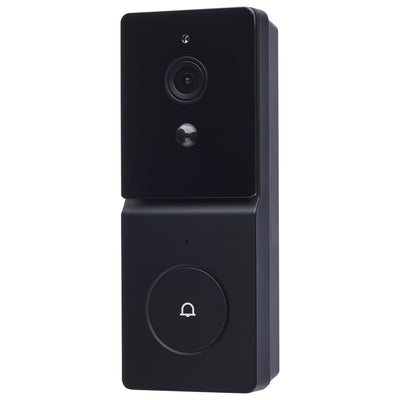 Satco Starfish Smart 5V Outdoor Video Doorbell With Remote Chime Black  