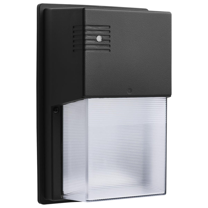 Satco 10/15/20 Watt 120-347V LED Entryway Wall Pack Light Fixture 3000/4000/5000K Selectable Black