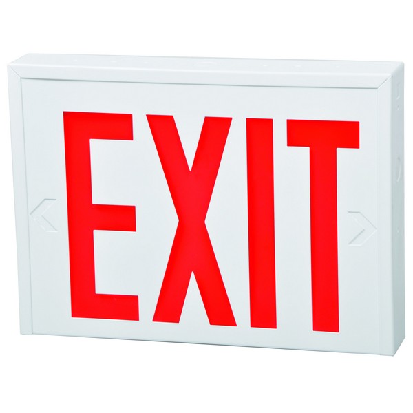 Morris Products Double Face AC LED New York Code Exit Sign   
