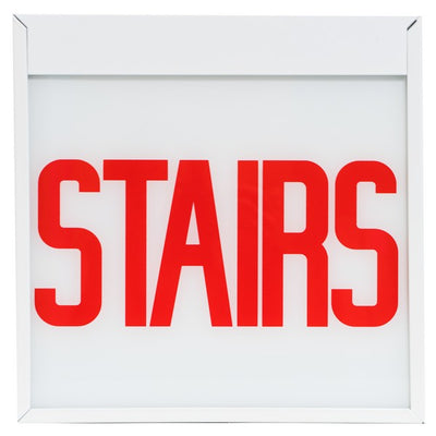 Morris Products Stairs Glass Panels for Chicago Code LED Exit and Exit/Emergency Signs   