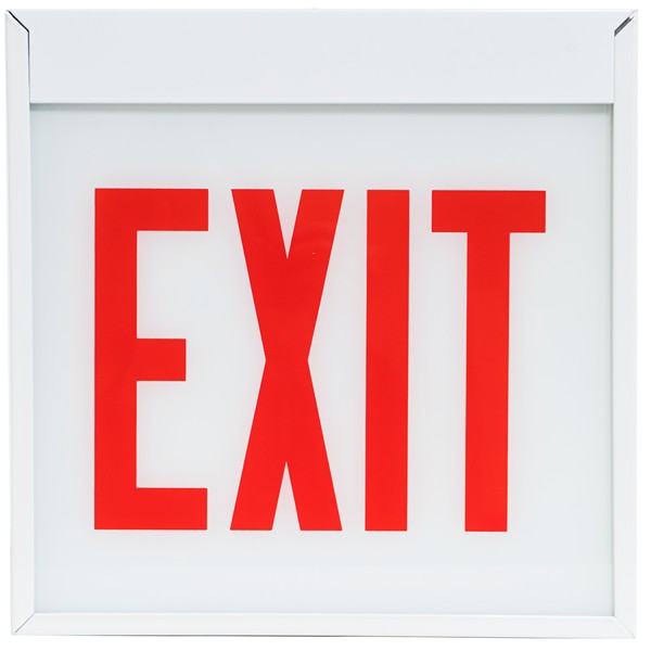 Morris Products Exit Glass Panels for Chicago Code LED Exit and Exit/Emergency Signs   