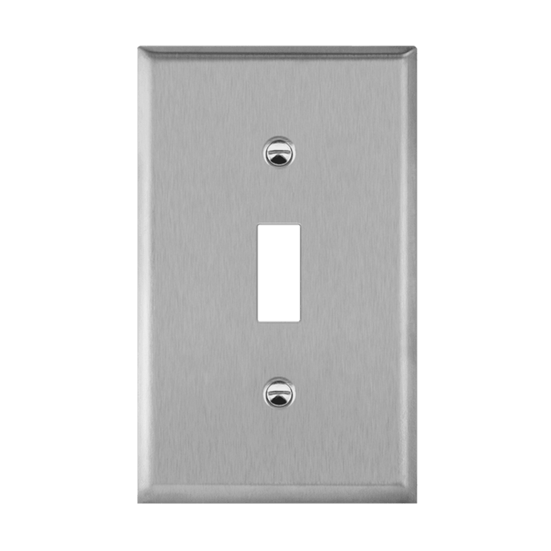 Enerlites Stainless Steel Toggle Switch One Gang Wall Plate   