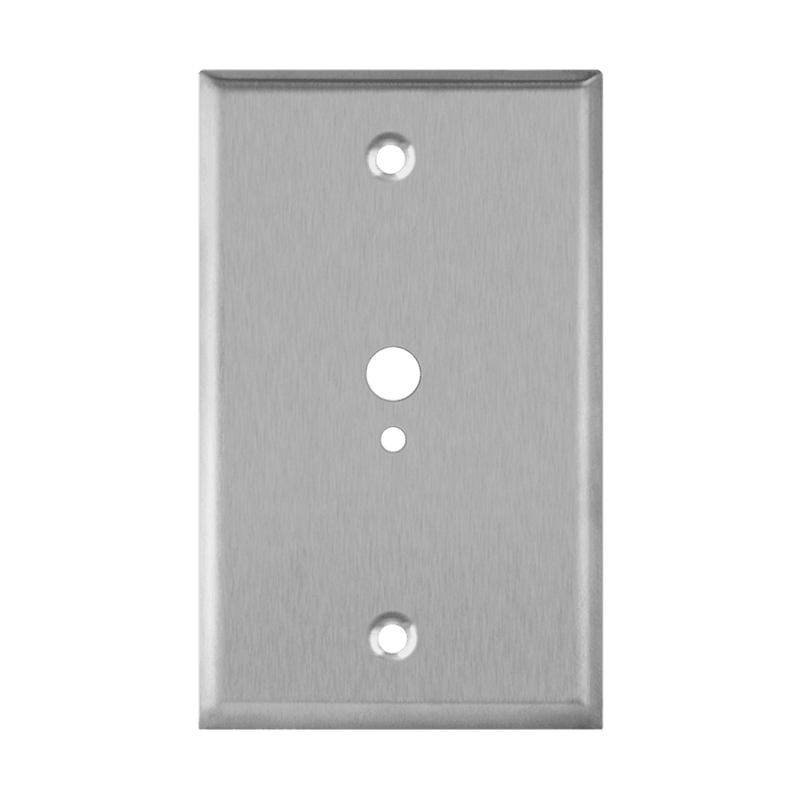 Enerlites Stainless Steel Two Hole Phone/Cable One Gang Wall Plate   