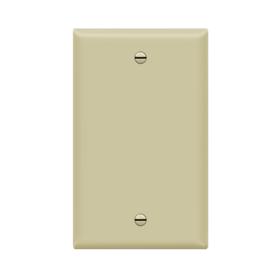 Enerlites Blank Cover One Gang Wall Plate Ivory  