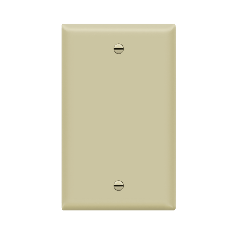 Enerlites Blank Cover One Gang Wall Plate Ivory  