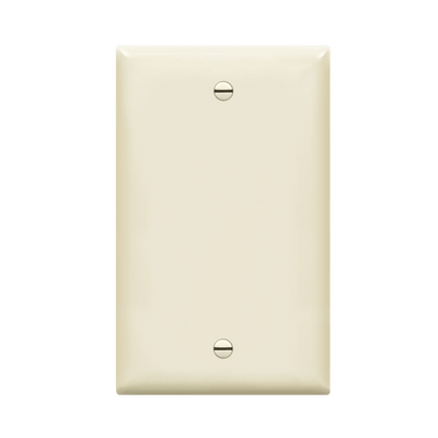 Enerlites Blank Cover One Gang Wall Plate Light Almond  