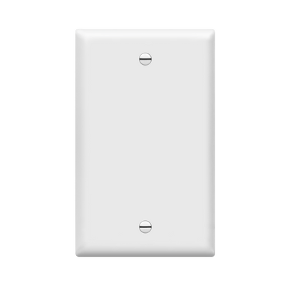 Enerlites Blank Cover One Gang Wall Plate White  