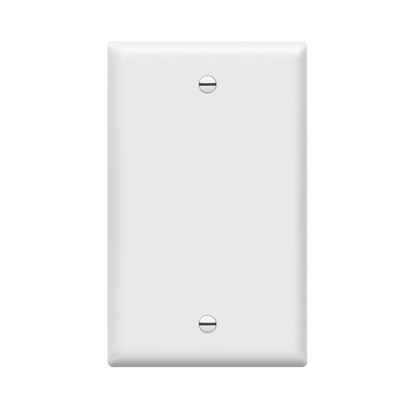 Enerlites Blank Cover One Gang Wall Plate White  