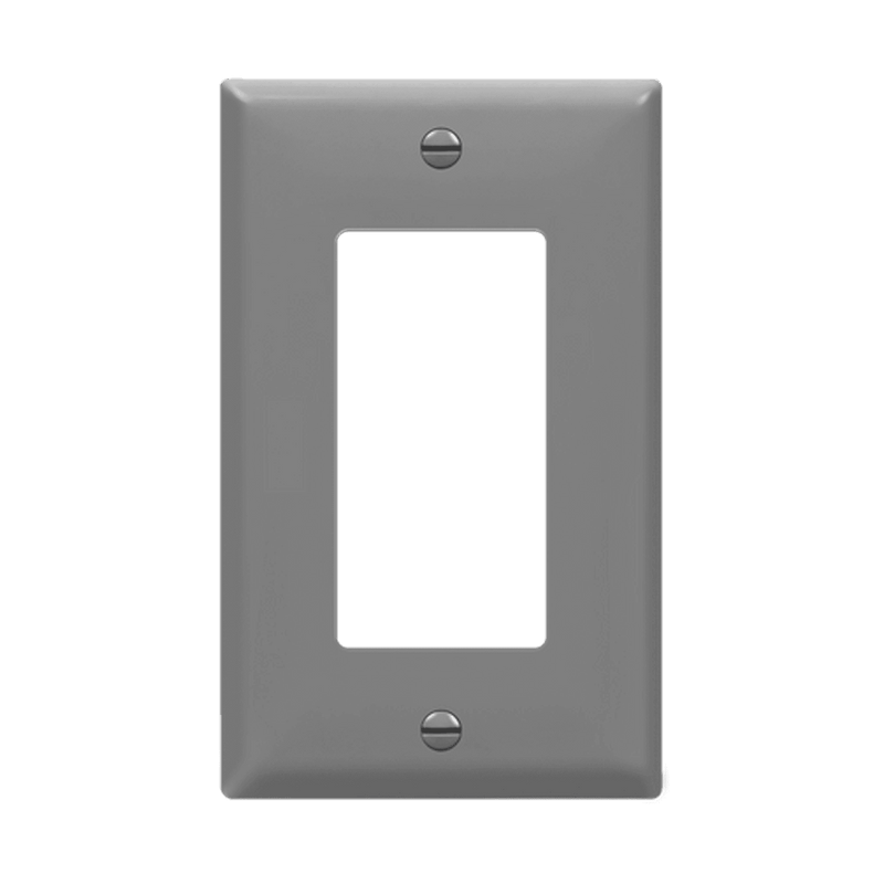 Enerlites Decorator GFCI One Gang Wall Plate Gray  