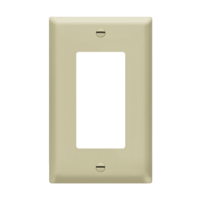 Enerlites Decorator GFCI One Gang Wall Plate Ivory  