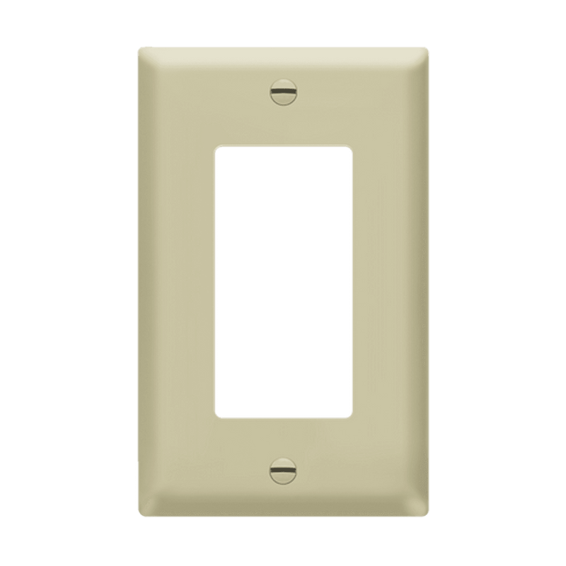 Enerlites Decorator GFCI One Gang Wall Plate Ivory  