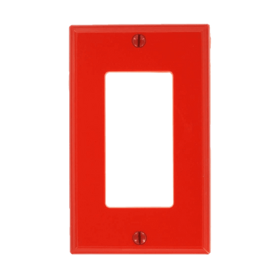 Enerlites Decorator GFCI One Gang Wall Plate Red  