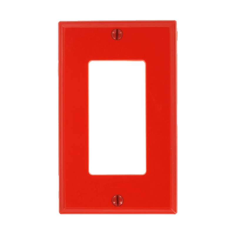 Enerlites Decorator GFCI One Gang Wall Plate Red  