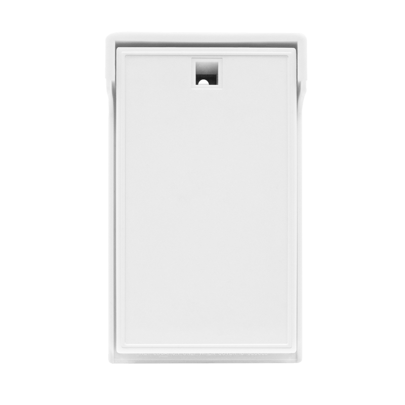 Enerlites Weatherproof One Gang Decorator Vertical Mount Wall Plate White  