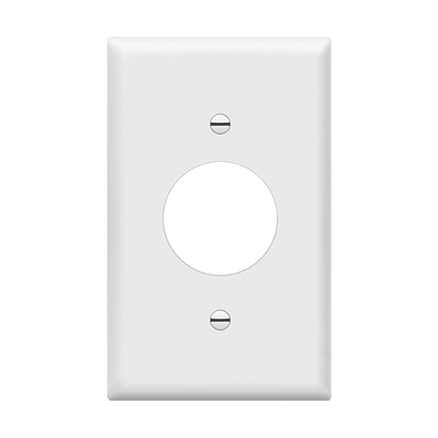 Enerlites Single Receptacle One Gang Wall Plate White  