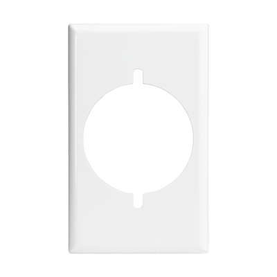 Enerlites Single Receptacle One Gang Power Outlet Wall Plate White  