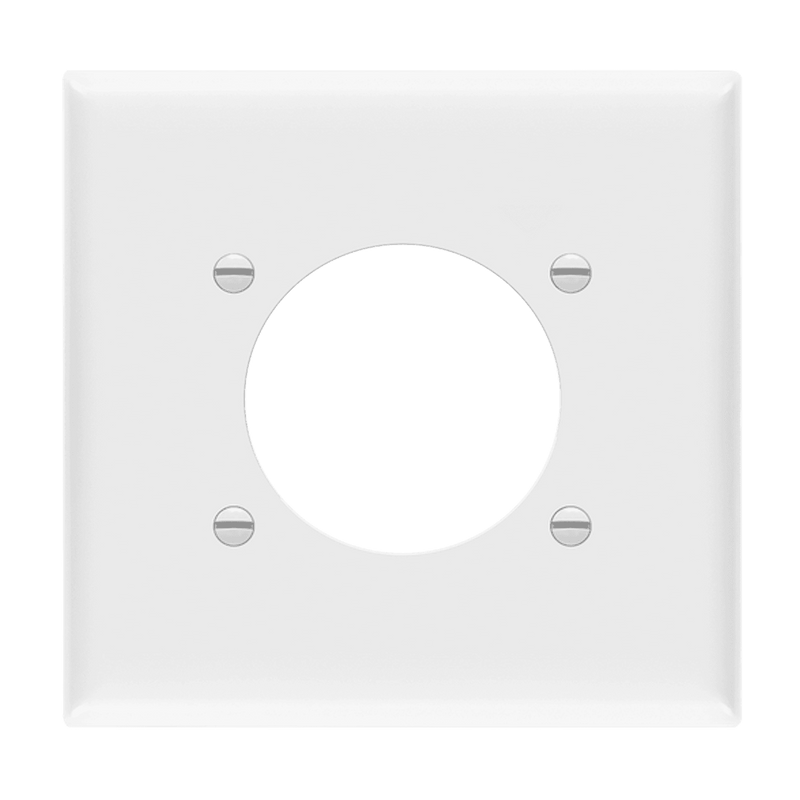 Enerlites Single Receptacle Power Outlet Wall Plate White  