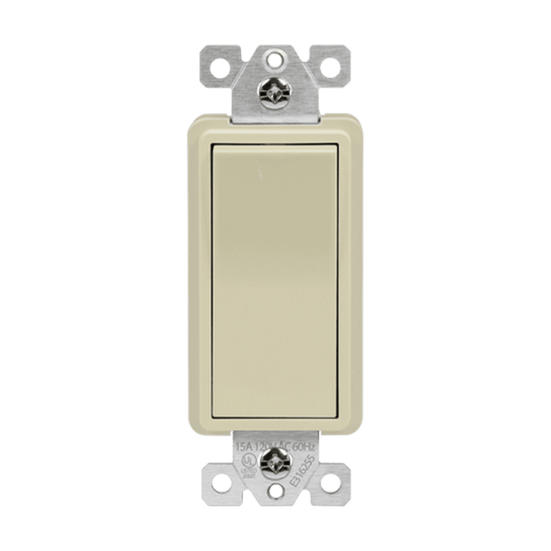 Enerlites Residential Grade AC Quiet Side Wired 4 Way Decorator Switch Ivory  