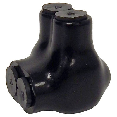 Morris Products 1/0-14 Black Single Side Entry Splice Power Connector   
