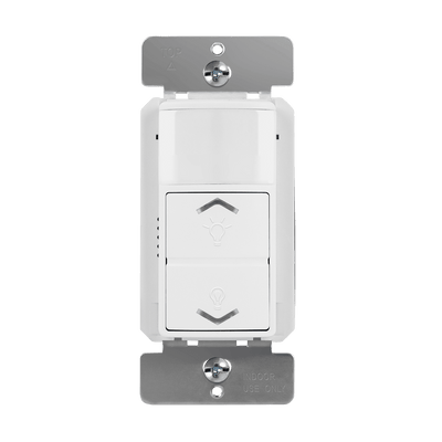 Enerlites DWODS-010-W 180 Degree In Wall Occupancy/Vacancy Sensor With 0-10V Dimmer Switch   