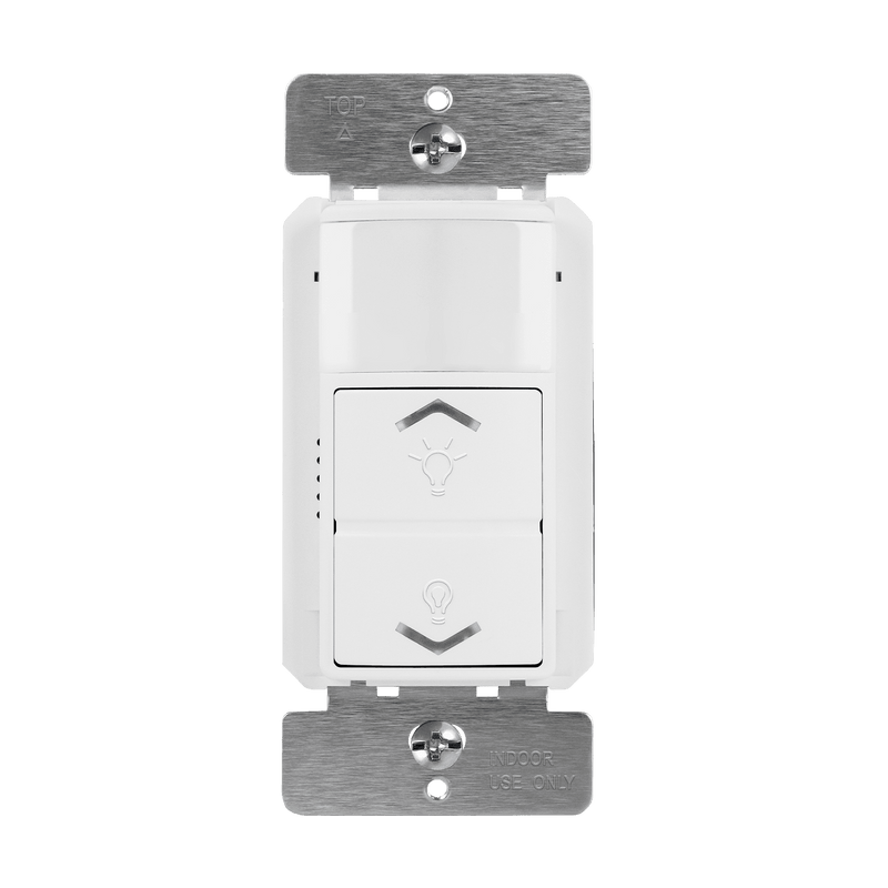 Enerlites DWODS-120-W 180 Degree In Wall Occupancy/Vacancy Sensor With Line Dimmer Switch   