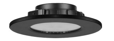 EiKO 4 Inch Round Trim For Color Selectable Recessed Downlights - Trim ONLY Black  