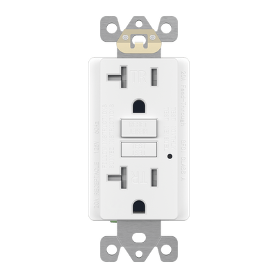 Enerlites 20A Self Grounding GFCI Tamper Resistant Self Testing Outlet With LED Indicator Light