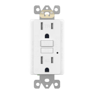 Enerlites 15A Self Grounding GFCI Weather Resistant Self Testing Outlet With LED Indicator Light