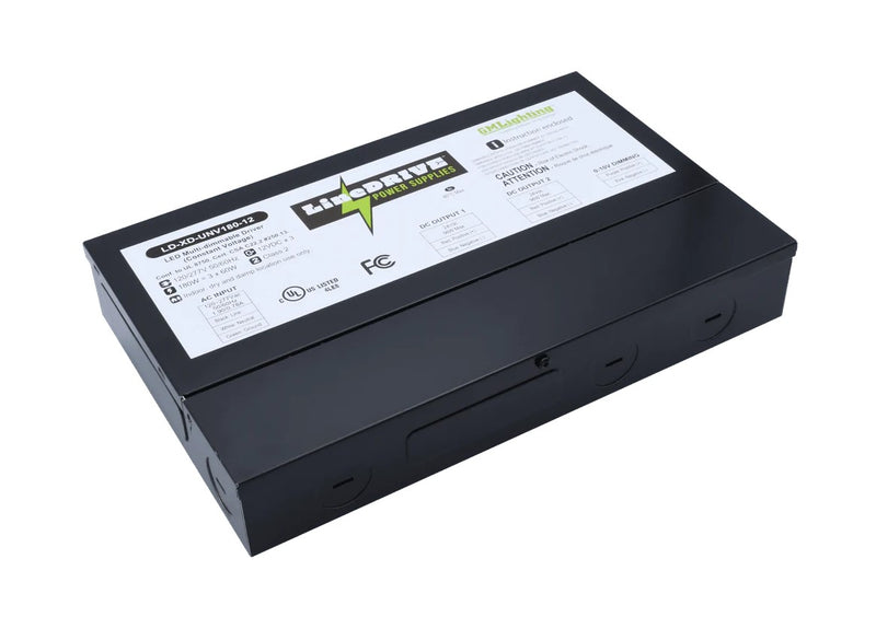 GM Lighting LD-XD-UNV180-12 180 Watt 12VDC Electronic Dimmable Driver