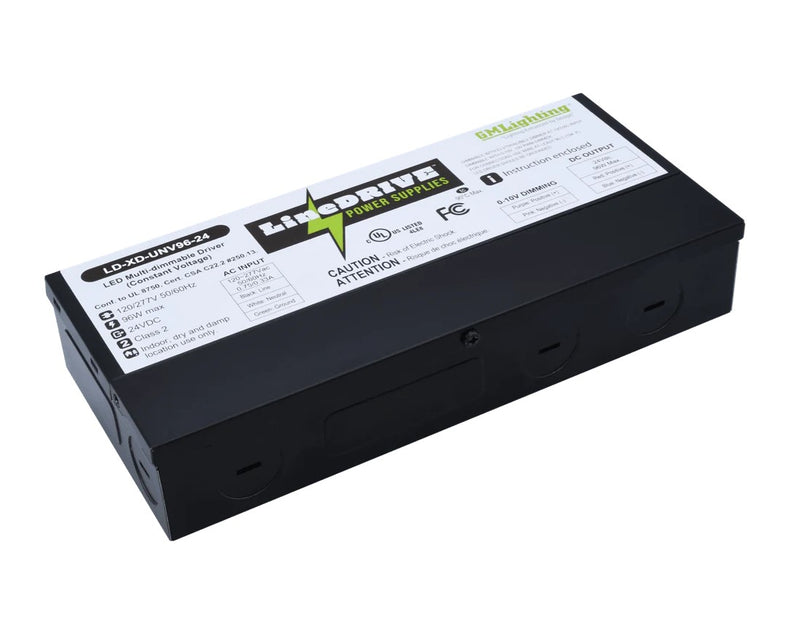 GM Lighting LD-XD-UNV96-24 96 Watt 24VDC Electronic Dimmable Driver