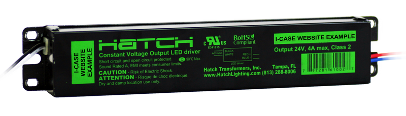 Hatch Lighting LV100-12N-UNV-I 100 Watt LED 8340mA Constant Voltage Driver   