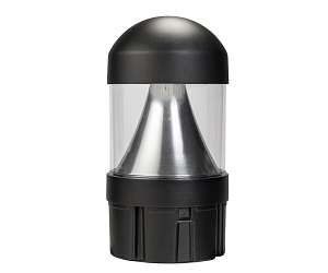 Keystone Technologies 14/19/24 Watt Dome Cone Reflector LED Bollard Head 3000/4000/5000K Selectable Black 