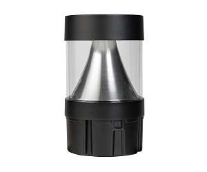 Keystone Technologies 14/19/24 Watt Flat Cone Reflector LED Bollard Head 3000/4000/5000K Selectable Black 