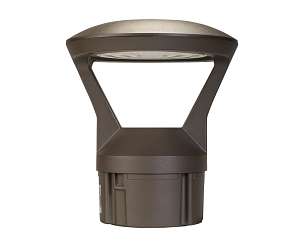 Keystone Technologies 14/19/24 Watt Decorative Reflector LED Bollard Head 3000/4000/5000K Selectable Bronze 