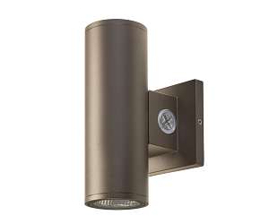 Keystone Technologies 3 Inch 6/8/10 Watt Selectable Up Down Cylinder Wall Mount 3000/4000/5000K Selectable Bronze 