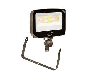 Keystone Technologies 9/12/15 Watt Selectable 120-277V General Purpose LED Flood Light 3000/4000/5000K Selectable Bronze