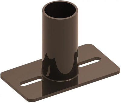 Keystone Technologies 2-3/8 Inch Single Tenon Square Side Pole Mount Adapter For Keystone Poles   