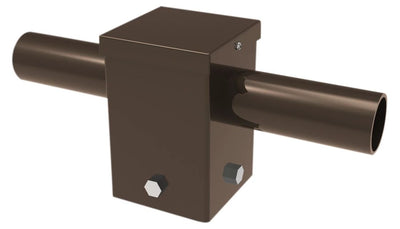 Keystone Technologies 2-3/8 Inch 180 Degree Dual Tenon Square Horizontal Top Pole Mount Adapter For 4 Inch Keystone Poles   