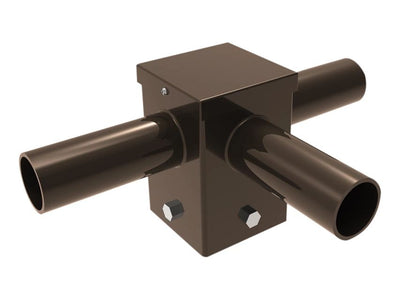 Keystone Technologies 2-3/8 Inch 90 Degree Triple Tenon Square Horizontal Top Pole Mount Adapter For 4 Inch Keystone Poles   