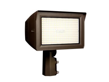 MaxLite 100 Watt Beam Adjustable LED 277-480V Slim Flood Slipfitter Knuckle Mount 3000/4000/5000K