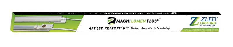 ZLED Lighting 4 Foot LED 2 Strip 40 Watt Selectable Magnetic Retrofit Kit 3500/4000/5000K   