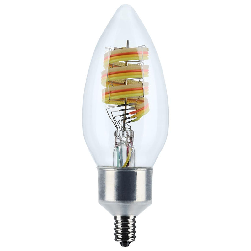 Satco 4 Watt Starfish B11 Color Changing Smart LED E12 Base Light Bulb