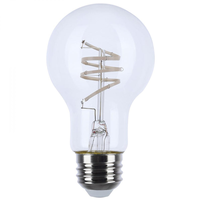 Satco 6 Watt A19 LED Flex Gray Coil Filament Light Bulb 2700K   